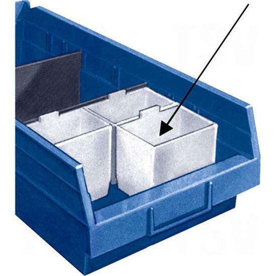 Image sur Bacs de rangement pour tablettes - Compartiments 2 x 3 1/4