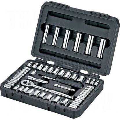Image de Jeu De Douilles-Jeu De Douilles 51 Mcx Sae/Métriques Prise 1/4" & 3/8"