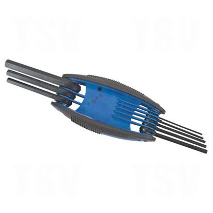 Image de Jeux de clés hexagonales repliables dans une pochette - métrique repliable