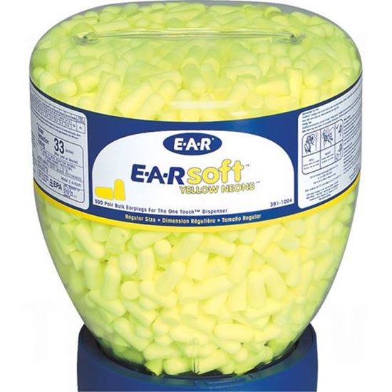 Image sur Bouchons d'oreille E-A-RSoft(MC), Yellow Neon(MC) & Blast(MC) - Les bouchons d'oreilles les plus doux, les plus mous & procurant la meilleure atténuation parmi les bouchons d'oreilles offerts aujourd'hui!