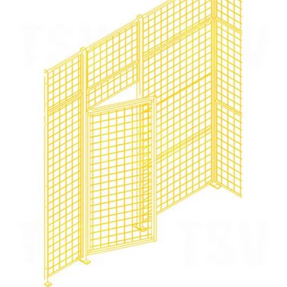 Image de Composantes pour partitions & cloisons grillagées - Portes battantes
