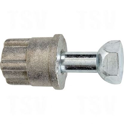 Image de Étagères en treillis chromaté - Pied niveleur