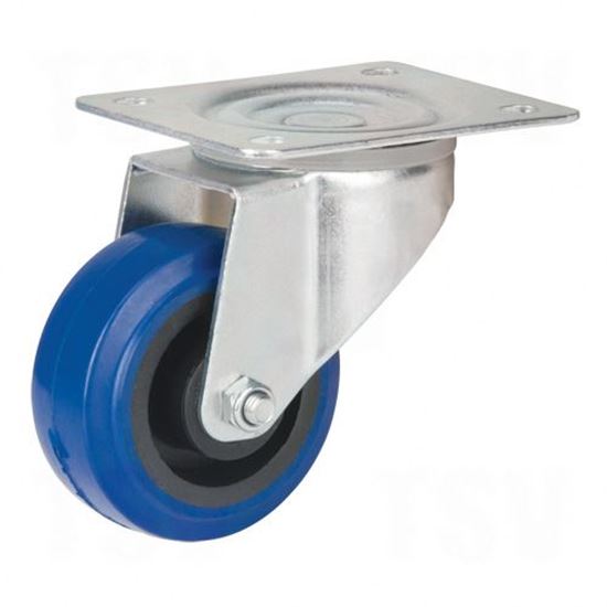 Image sur Roulette en caoutchouc élastique bleu