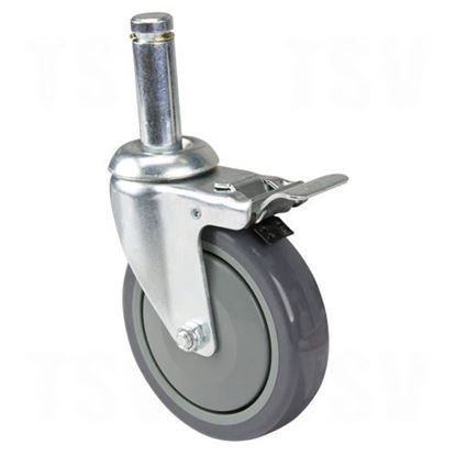 Image de Étagères en treillis chromaté - Roulettes