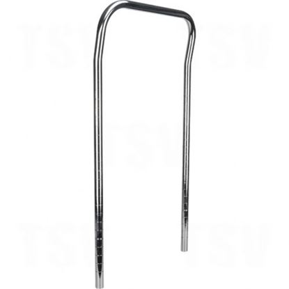 Image de Étagères en treillis chromaté - Poignées