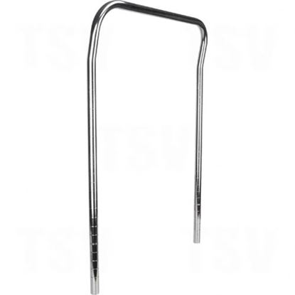 Image de Étagères en treillis chromaté - Poignées