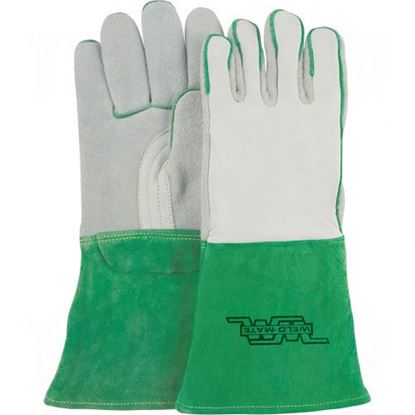 Image de Gants de soudeur robustes en cuir de vache de qualité première pour usage général
