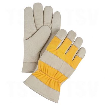 Image de Gants en cuir fleur de porc de première qualité doublé de mousse molletonnée