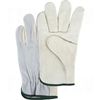 Image de Gants pour conducteurs à paume en cuir fleur avec endos fendu