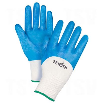 Image de Gants enduits de nitrile moyen - doublure en coton