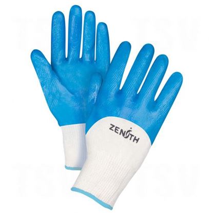 Image de Gants enduits de nitrile moyen - doublure en coton