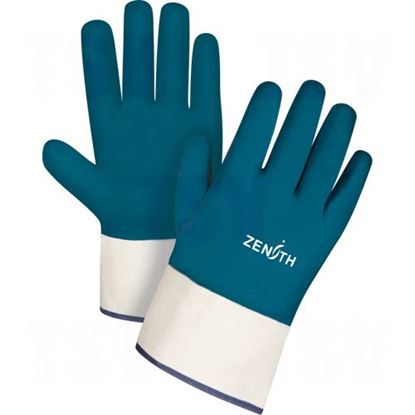 Image de Gants enduits de nitrile lourd, poignet de sécurité