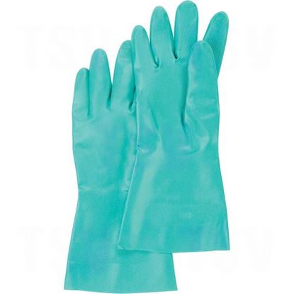 Image de Gants en nitrile vert avec doublure de coton