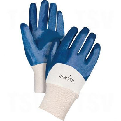 Image de Gants enduits de nitrile de poids moyen - doublure interlock