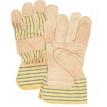 Image de Gants d'ajusteur en cuir fleur de vache à paume renforcée