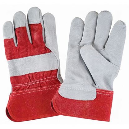 Image de GANTS D'AJUSTEUR EN CUIR DE VACHE REFENDU DE PREMIÈRE QUALITÉ DOUBLÉS DE MOUSSE MOLLETONNÉE