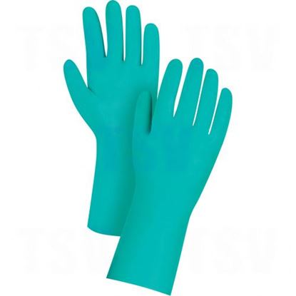 Image de Gants en nitrile vert sans doublure, 11 mil