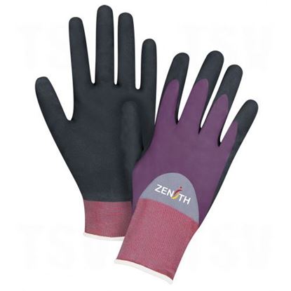 Image de Gants enduits de nitrile 3/4 de première qualité ZX-2