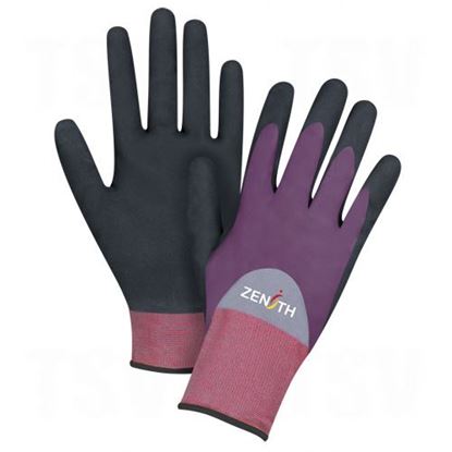 Image de Gants enduits de nitrile 3/4 de première qualité ZX-2