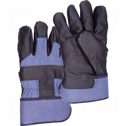 Image de Gants en cuir fleur de vache pour meubles doublés de coton molletonné