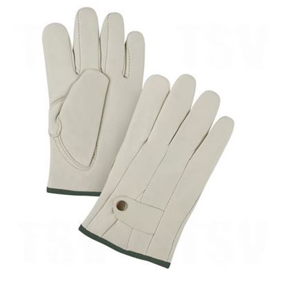 Image de Gants de cordeur en cuir de vache doublés de coton molletonné