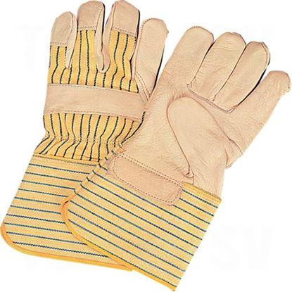 Image de Gants d'ajusteur en cuir fleur de vache doublés de qualité standard
