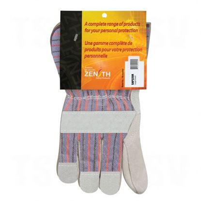 Image de Gants d'ajusteur de qualité suppérieure en cuir de vache refendu avec paume renforcée