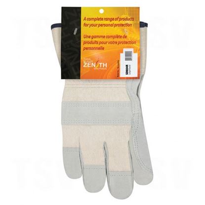 Image de Gants d'ajusteur en cuir de vache refendu à paume double de qualité supérieure