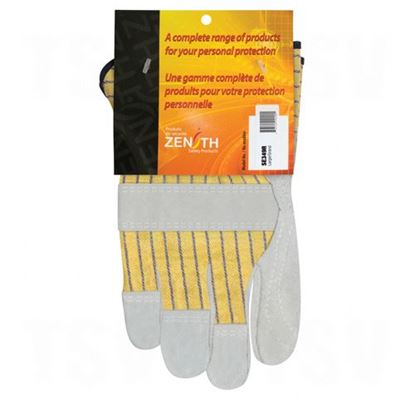 Image de Gants d'ajusteur en cuir de vache refendu à paume double de qualité supérieure