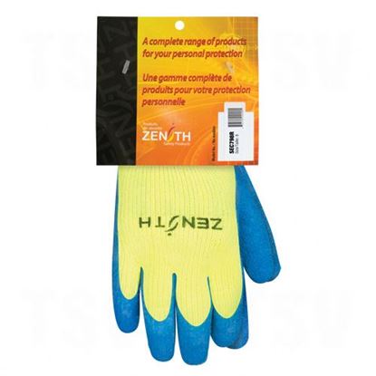 Image de Gants haute visibilité doublés d'acrylique de caoutchouc naturel
