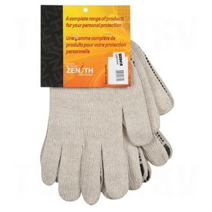 Image de Gants en poly/coton naturel & à pois
