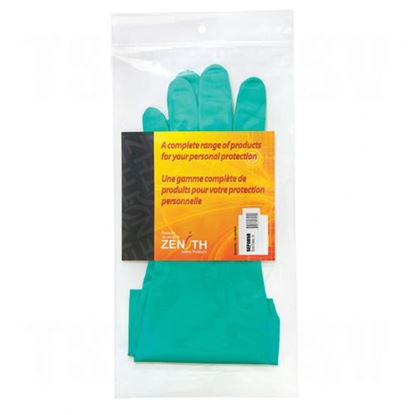 Image de Gants en nitrile vert avec doublure de coton
