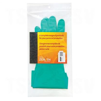 Image de Gants en nitrile vert avec doublure de coton