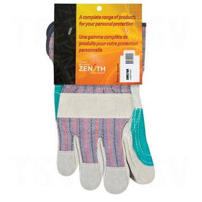 Image de Gants d'ajusteur en cuir de vache refendu à paume double de qualité supérieure