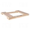 Image de Cadre de socle roulant en bois dur